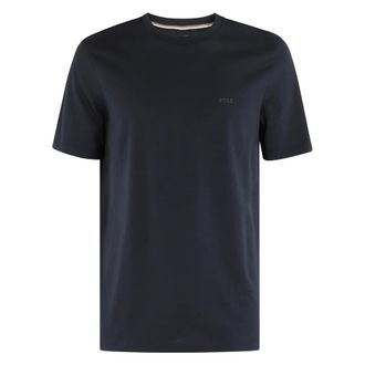 HUGO BOSS Hugo, T-Shirts, male, Blue, Size: XL Classic Black Sneakers