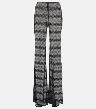 Missoni Zigzag lamé flared pants