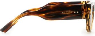 Gucci 733376_J07402323 Square Brown Acetate Sunglasses - Brown
