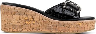 Donald J Pliner Womens Alfee Wedge Sandals In Black