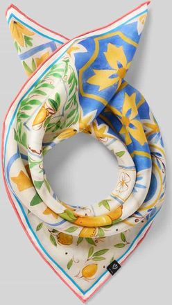 Fraas Seidentuch mit floralem Allover-Print Modell Nicki in Hellblau, Gr&ouml;&szlig;e 1