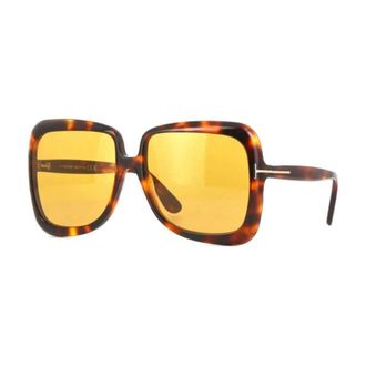 Tom Ford Lorelai Brown Square Ladies Sunglasses FT1156 52E 59