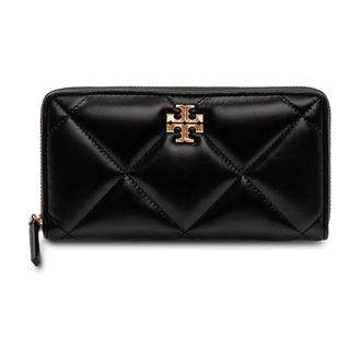 Tory Burch Tory Burch, Wallets & Cardholders, female, Black, Size: ONE SIZE Kira Zip Continental Wallet