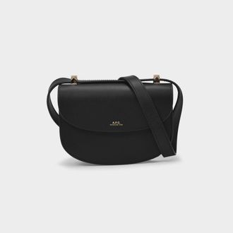 A.P.C. Geneve Mini Hobo Tas - A.P.C. - Leer - Zwart
