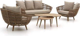 Intenso Furniture Intenso Stila/ROUGH-K stoel-bank loungeset 5-delig