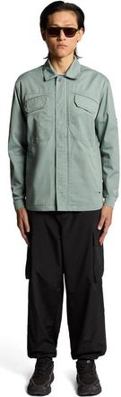 Lyle & Scott Long Sleeve Multi Pocket Overshirt in Cold Mint at Nordstrom, Size Xx-Large
