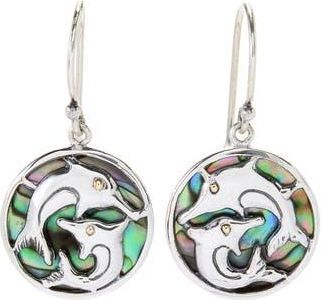 Samuel B. Abalone Dolphin Drop Earrings in Blue And Green at Nordstrom Rack