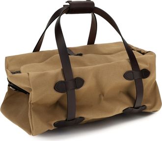 Filson Mens Small Rugged Twill Travel Bag Tan Cotton Shoulder