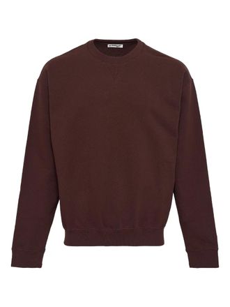 Jil Sander crew-neck sweatshirt - men - Cotton - L - Brown