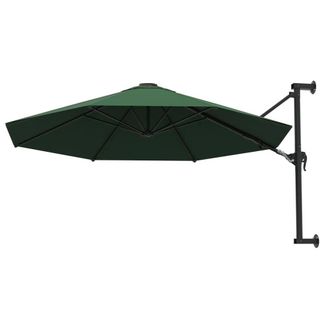 Berkfield Home Elegant Wall-Mounted Parasol with Metal Pole 300 cm Green