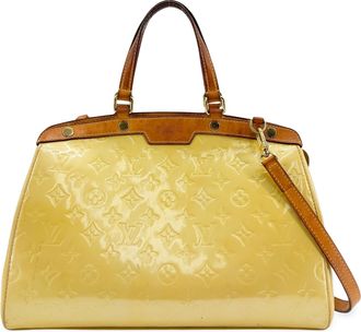 Louis Vuitton Brea Monogram Vernis Brown Patent_Leather Handbag (Pre-Owned)