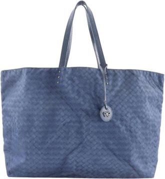Bottega Veneta Pre-owned Tote Bags, female, Blue, Size: ONE SIZE Pre-owned Vintage Tote Bag