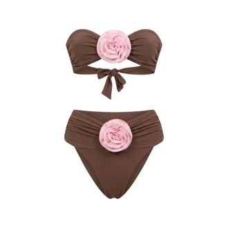 La Reveche Dames, Badkleding, Bruin, Maat: L Tweed