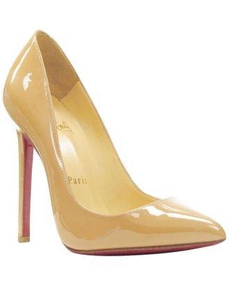 Christian Louboutin Womens Patent Leather Pigalle Patent Leather Pointy Stiletto (Authentic Pre-Loved)