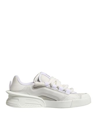 Dolce & Gabbana White Calfskin Leather Low Top Sneakers Mens Shoes
