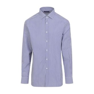 Ralph Lauren Casual Shirts, male, Blue, Size: XL Aston Shirt