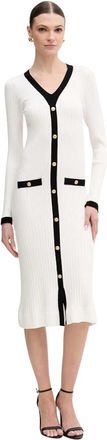 Guess Laurel Jurk - Dames - Kleedjes - Beige - XS - Polyester - Kleedjes