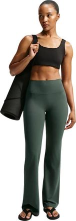 Nike Zenvy High-Waisted Flared Leggings - Dames - Sport - Groen - Maat: S Nylon