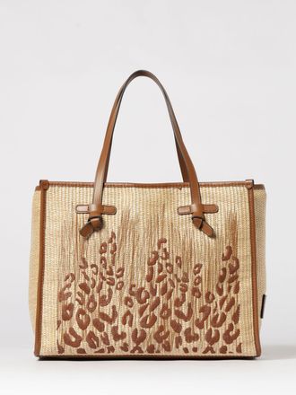 Gianni Chiarini Borsa Marcella Gianni Chiarini in rafia con ricamo animalier