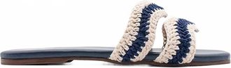 Kaanas Womens Tansy Slide Sandals In Navy