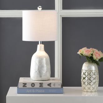 Jonathan Y Designs Lucille 21 Seashell LED Table Lamp