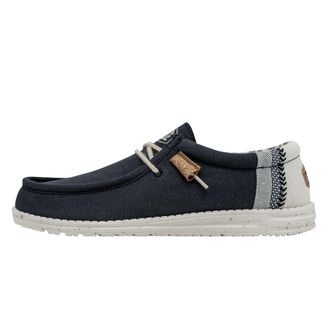 HeyDude Hey Dude Wally Break Stitch Mens Shoes Navy Size EU 48, Navy, 13.5 UK