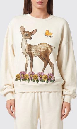 Philipp Plein Felpa girocollo relaxed fit in cotone con stampa grafica e strass
