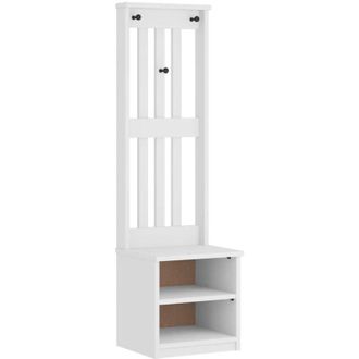 vidaXL Vidaxl - Albero da Ingresso sandnes Bianco 45x40x159,5 cm Legno di Pino