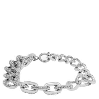 Swarovski Rhodium Plated Pave Dextera Bracelet, Size Medium