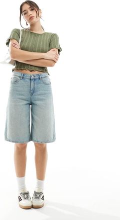 Jack & Jones denim jorts in vintage blue