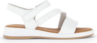 Gabor Witte leren sandalen - Dames - Sandalen - Wit - 37 EU - Leer - Schoenen