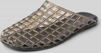 Bianco Clogs in semitransparentem Design in Black, Gr&ouml;&szlig;e 36