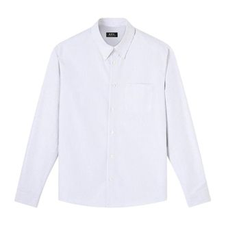 A.P.C. A.p.c., Overhemden, Heren, Blauw, S, Chemise New Greg Stripes