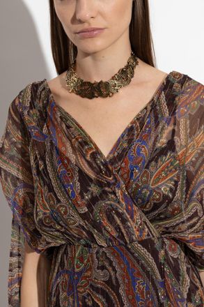 Etro Animal Motif Choker, Womens, Gold
