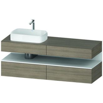 Duravit Duravit Qatego Consola Mueble Bajo Lavabo, 2 Cajones, 2 Cajones