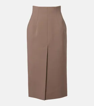 MUGLER High-rise pencil skirt