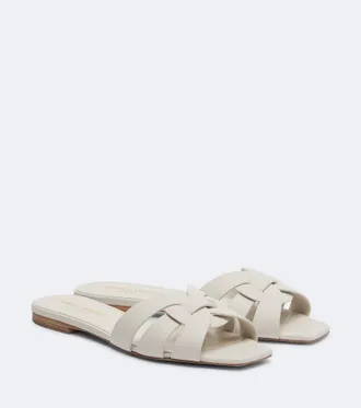 Saint Laurent Tribute leather sandals