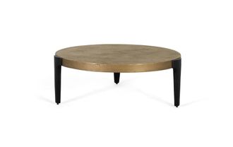 Giner&Colomer Mesa de centro contempor&aacute;nea de dise&ntilde;o en aluminio y hierro