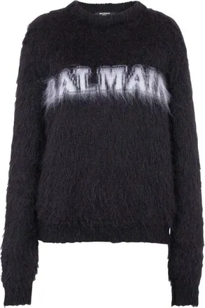 Balmain Black Mohair Womens Sweatshirt