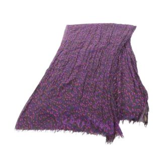 Louis Vuitton Pre-owned Scarves, female, Purple, Size: ONE SIZE Pre-owned Scarf