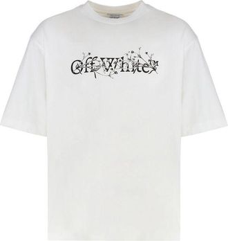 Off-white Off- Cotton Mens T-Shirt