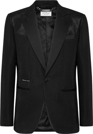 Philipp Plein Lurex Blazer Lord Fit Sartorial - Heren - Blazers - Zwart - XL - Polyester - Jassen