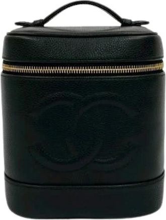 Chanel Tweedehands leren handtassen - Dames - Vintage Handtas - Zwart - ONE Size - Vintage