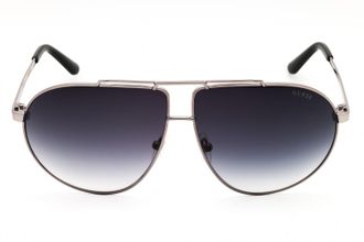 Guess GU5208 Aviator Metal Sunglasses - Gray