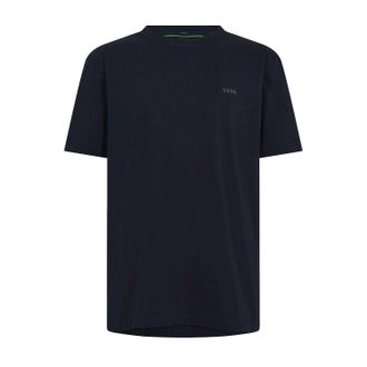 HUGO BOSS Heren Logo Regular T-Shirt (Donkerblauw)
