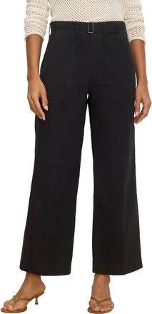 Nic+Zoe Highland Soft Stretch Wide Leg Pants in Black Onyx at Nordstrom, Size 10