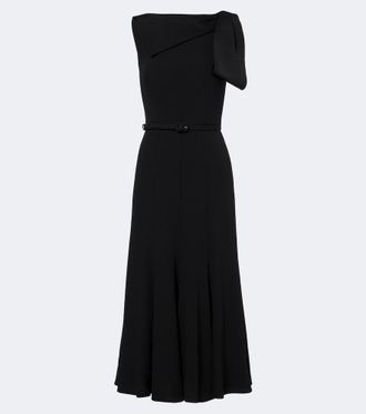 Roland Mouret Bow-detail belted midi dress