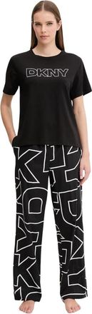 DKNY Pyjama - Dames - Pyjama - Zwart - S - Katoen - Nachtkleding