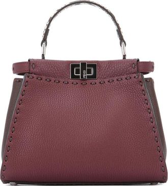 Fendi Peekaboo Top-handle Leather Tote Bag