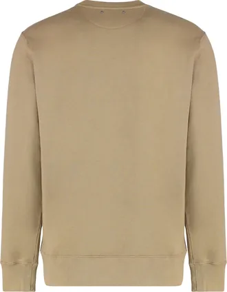 Golden Goose Mens Beige Cotton Sweatshirt Sweatshirts Sweater